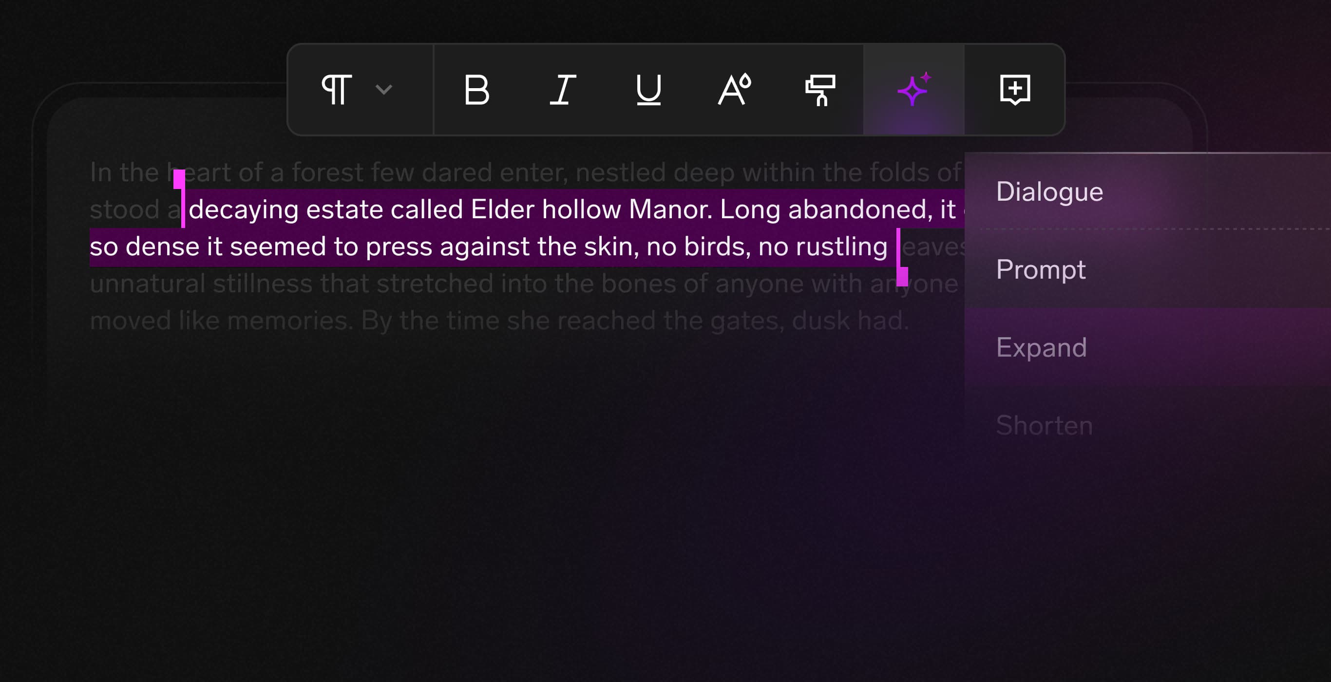 Smart scene assist
